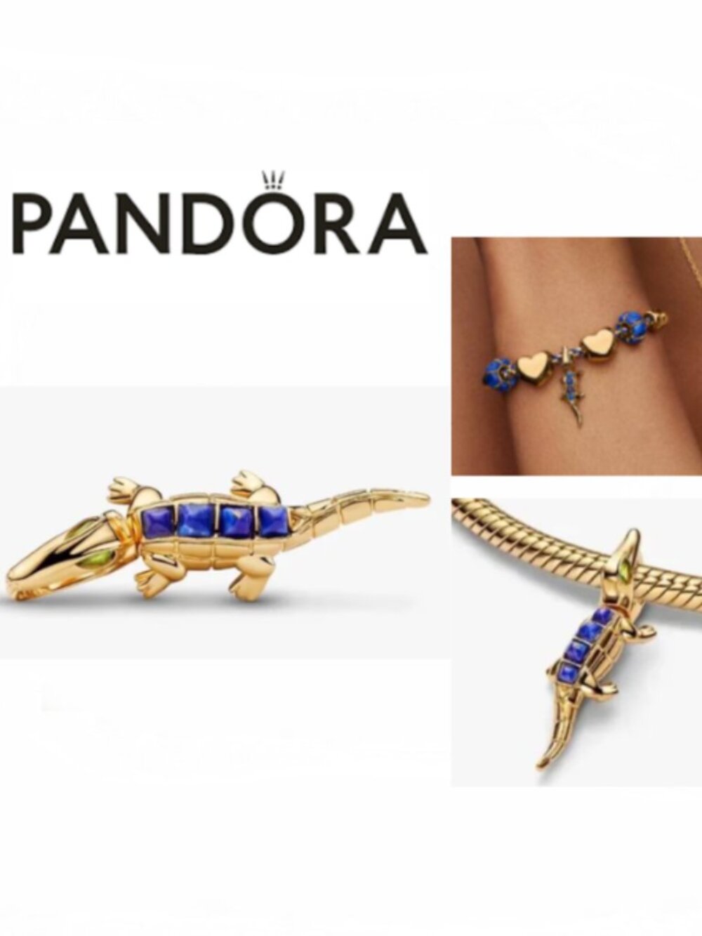 New SS2026 Crocodile Alligator Charm For Pandora Bracelet or Chain